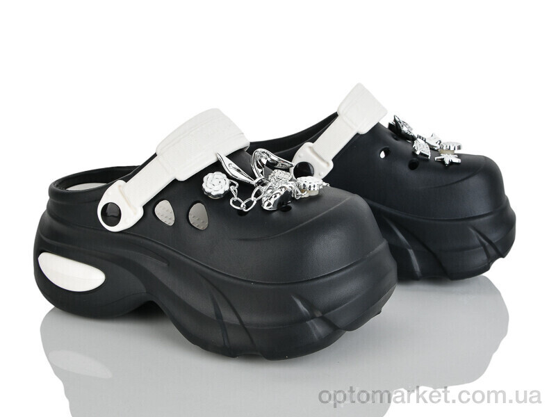 Купить Крокси жіночі 24506-361C Luck Line чорний, фото 1