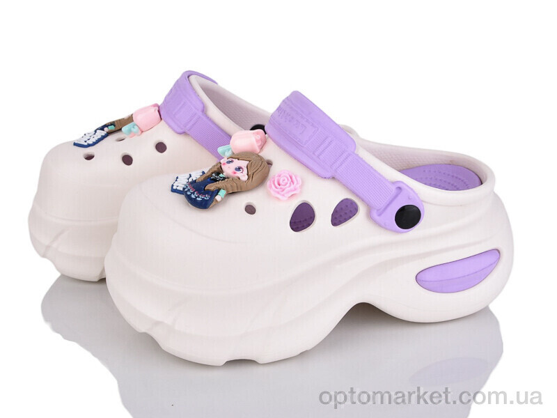 Купить Крокси жіночі 24506-375B Luck Line бежевий, фото 1