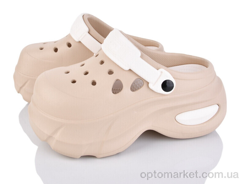 Купить Крокси жіночі 24506-381 Luck Line бежевий, фото 1