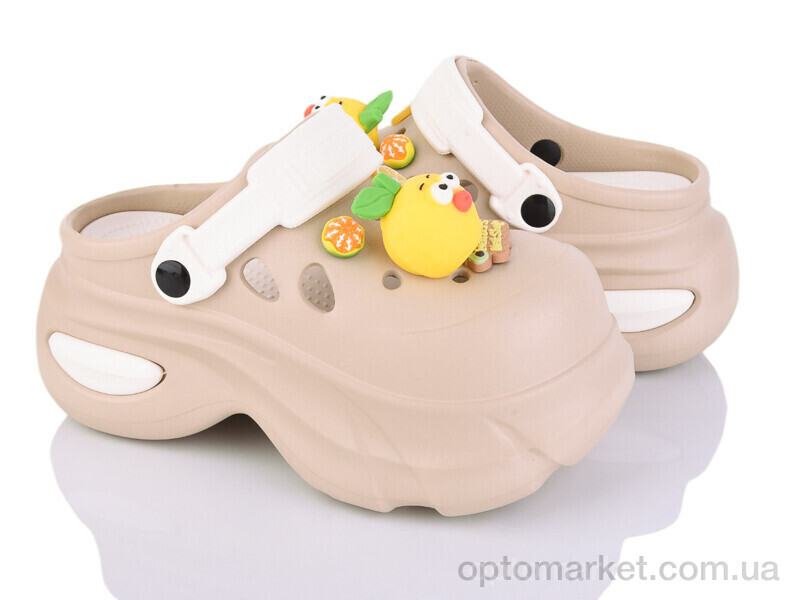 Купить Крокси жіночі 24506-381A Luck Line бежевий, фото 1