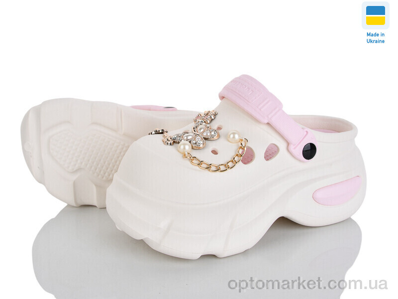 Купить Крокси жіночі 24506-389B Luck Line бежевий, фото 1