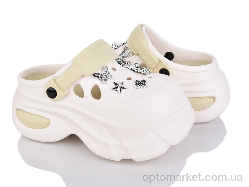 Купить Крокси жіночі 24506-390B Luck Line бежевий, фото 1