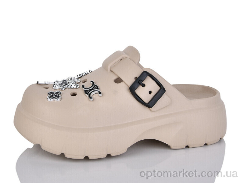 Купить Крокси жіночі 2461-381A Luck Line бежевий, фото 1