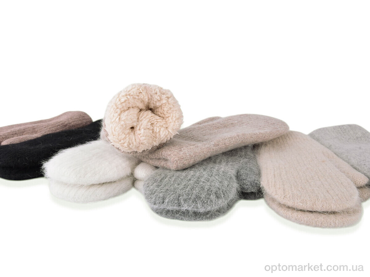 Купить Рукавиці жіночі 2461 (кролик) mix Anjela мікс, фото 2