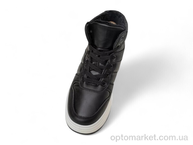 Купить Кросівки жіночі 248RAM014 чорно-білий Massmag чорний, фото 2