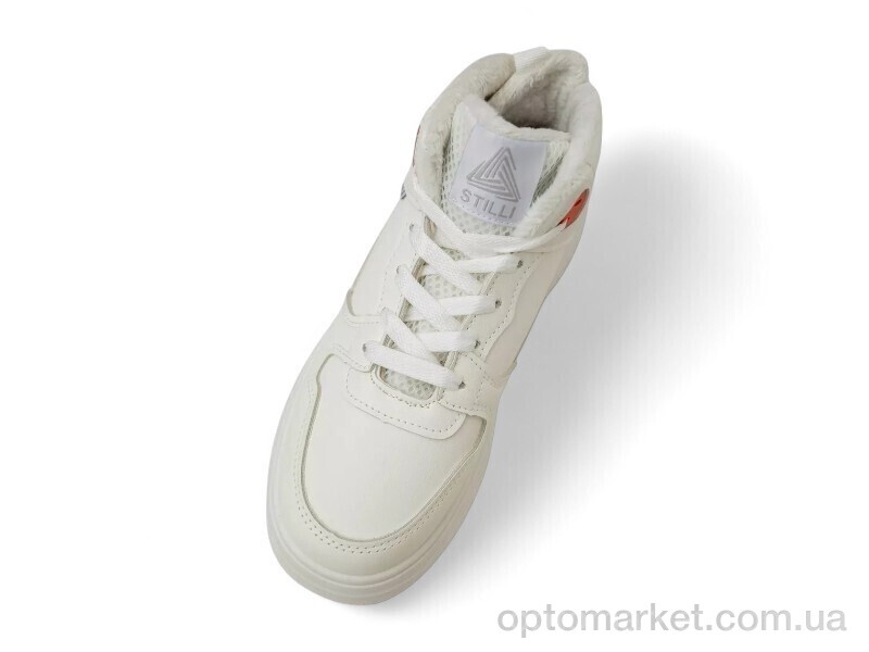 Купить Кросівки жіночі 248RAM09 біло-помаранчевий Stilli білий, фото 2