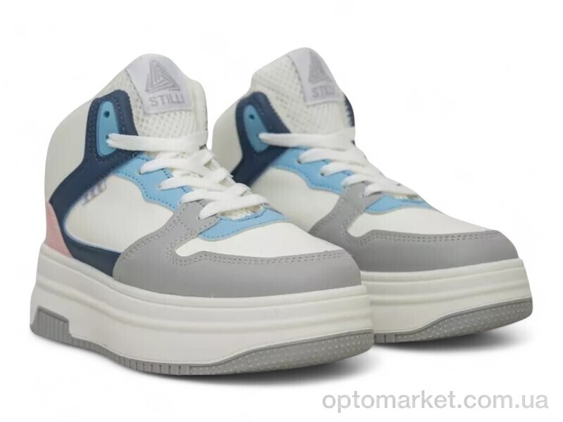 Купить Кросівки жіночі 248RAM09 біло-рожевий Stilli білий, фото 3