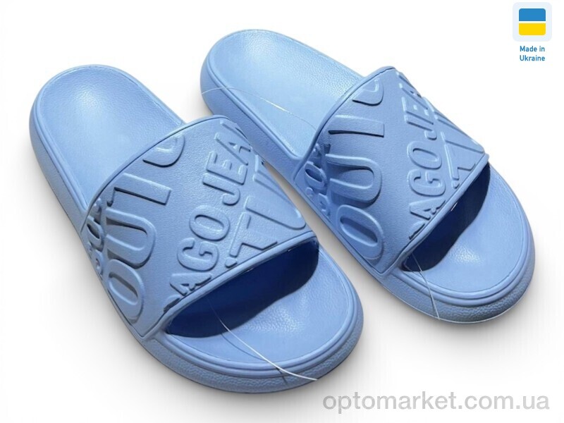 Купить Шльопанці жіночі 249 ірис Dago блакитний, фото 1