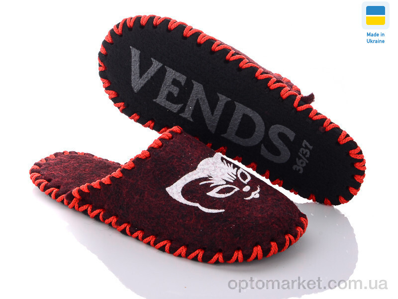Купить Капці жіночі 249W бордо Vends бордовий, фото 1