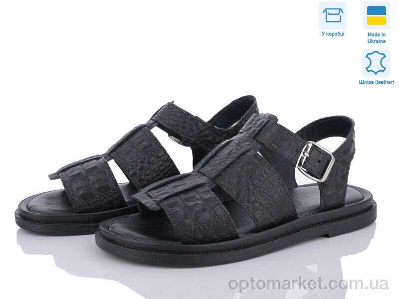 Купить Босоніжки жіночі 24R1 Royal-shoes чорний, фото 1