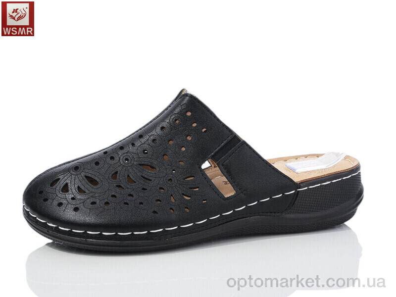 Купить Шльопанці жіночі 2501-1 WSMR чорний, фото 1