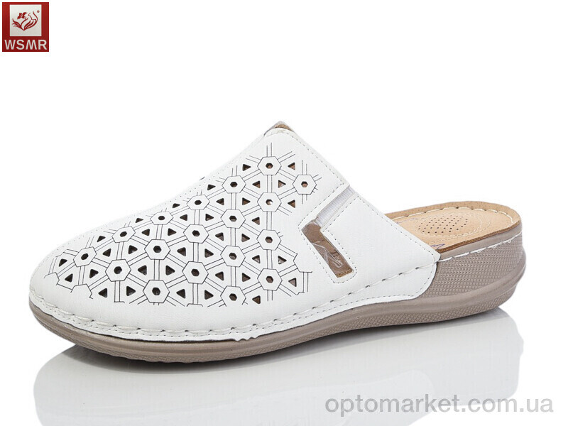 Купить Шльопанці жіночі 2502-2 WSMR білий, фото 1