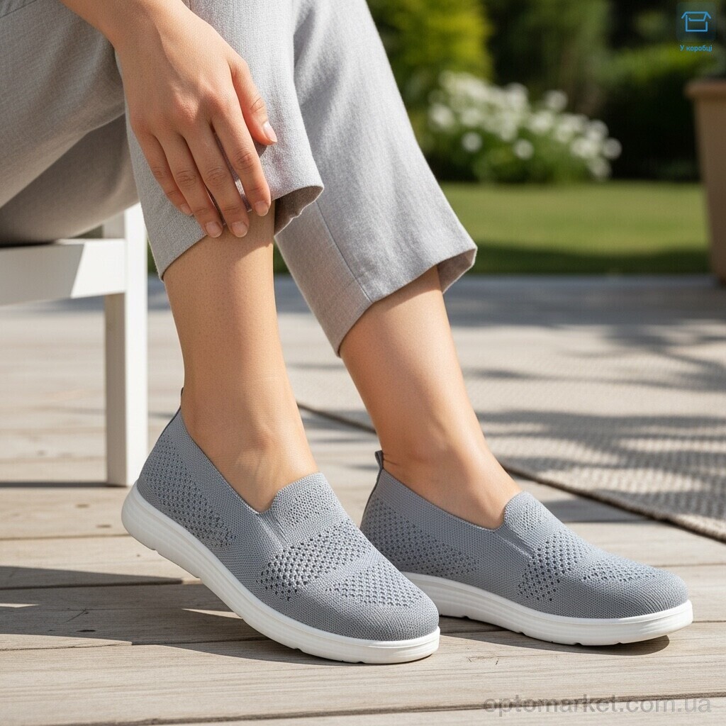 Купить Сліпони жіночі 2502-2 Kulada-UCSS-MD сірий, фото 2