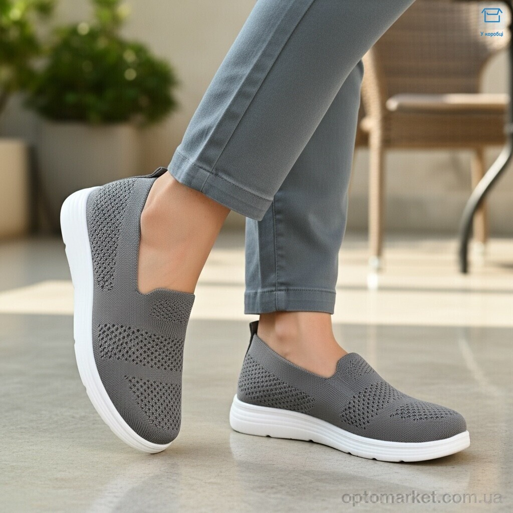 Купить Сліпони жіночі 2502-5 Kulada-UCSS-MD сірий, фото 2
