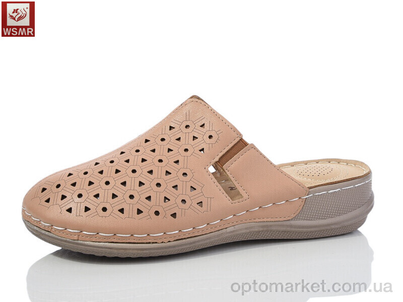 Купить Шльопанці жіночі 2502-8 WSMR коричневий, фото 1
