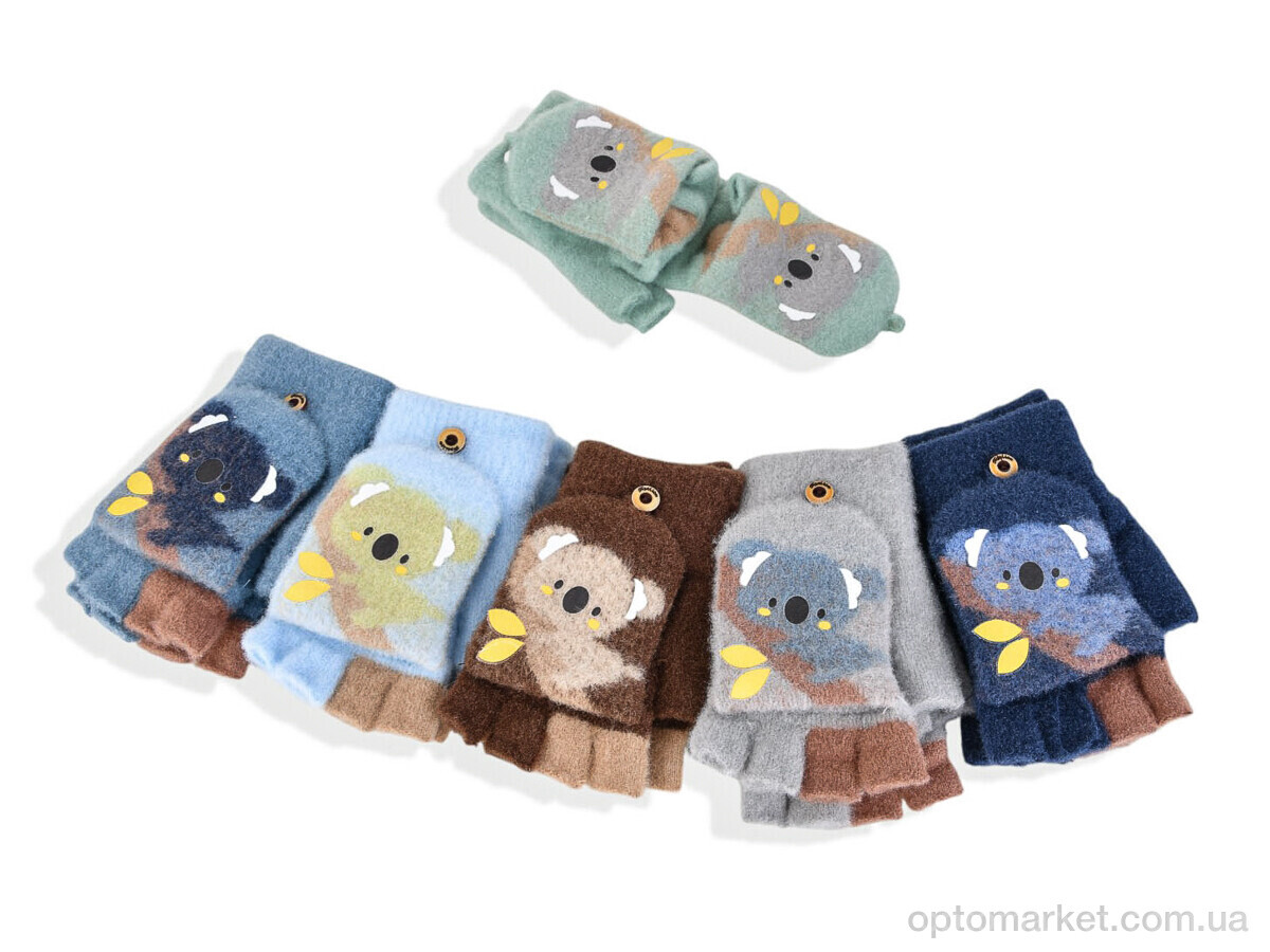 Купить Рукавиці дитячі 2503 (13см) хутро mix Rubi мікс, фото 1