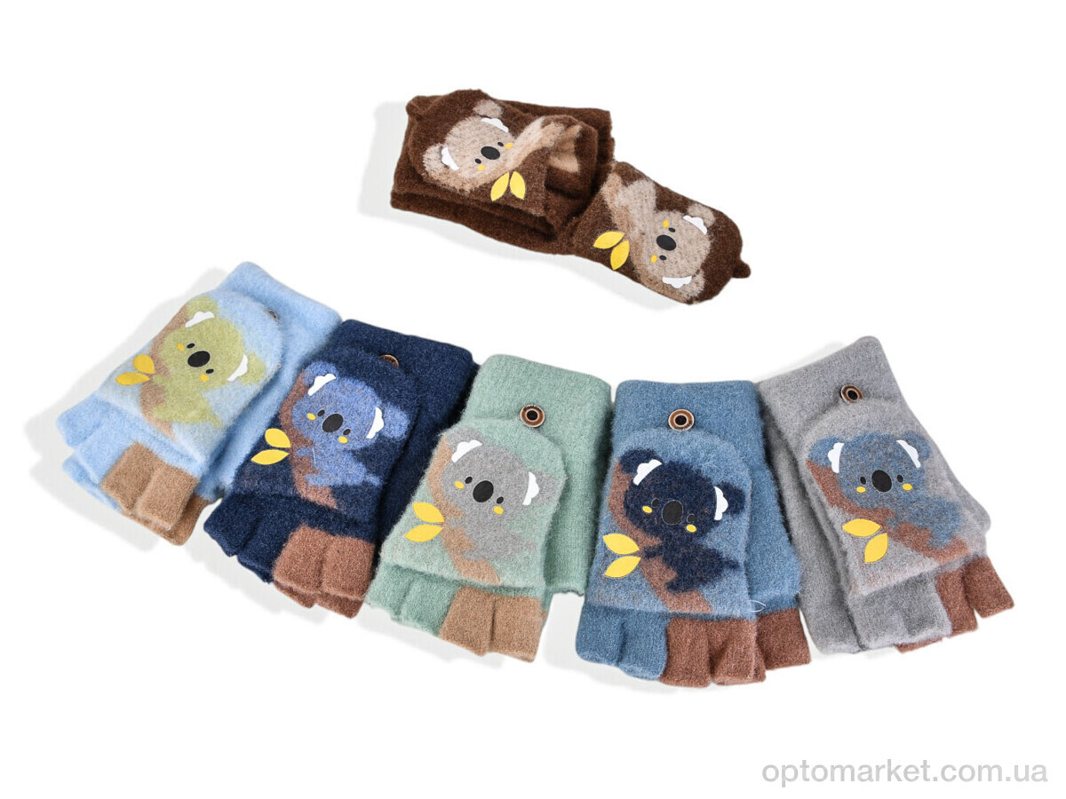 Купить Рукавиці дитячі 2503 (15см) хутро mix Rubi мікс, фото 1