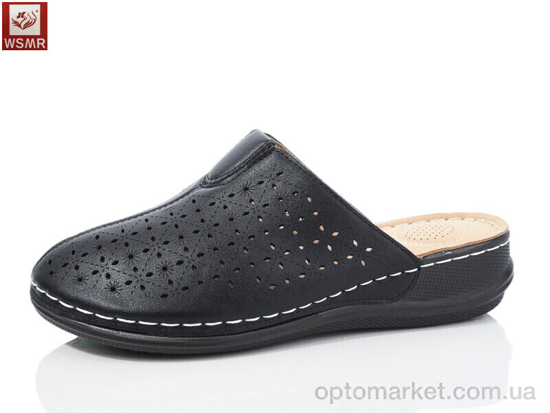 Купить Шльопанці жіночі 2506-1 WSMR чорний, фото 1