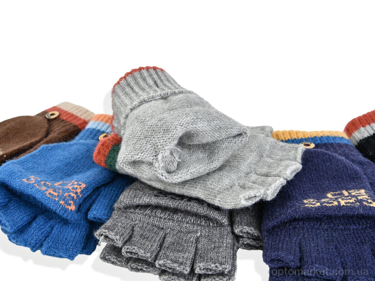Купить Рукавиці дитячі 2506 (14см) хутро mix Rubi мікс, фото 2