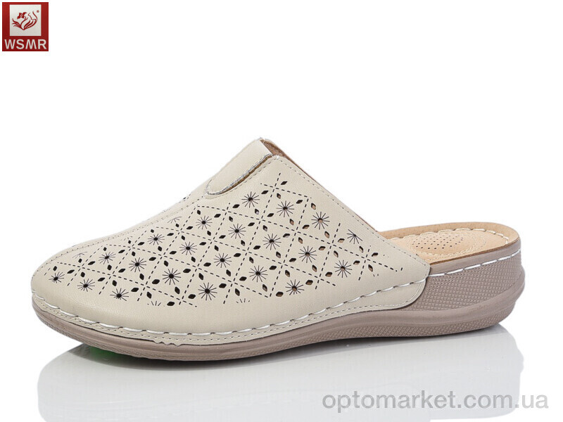 Купить Шльопанці жіночі 2506-3 WSMR бежевий, фото 1