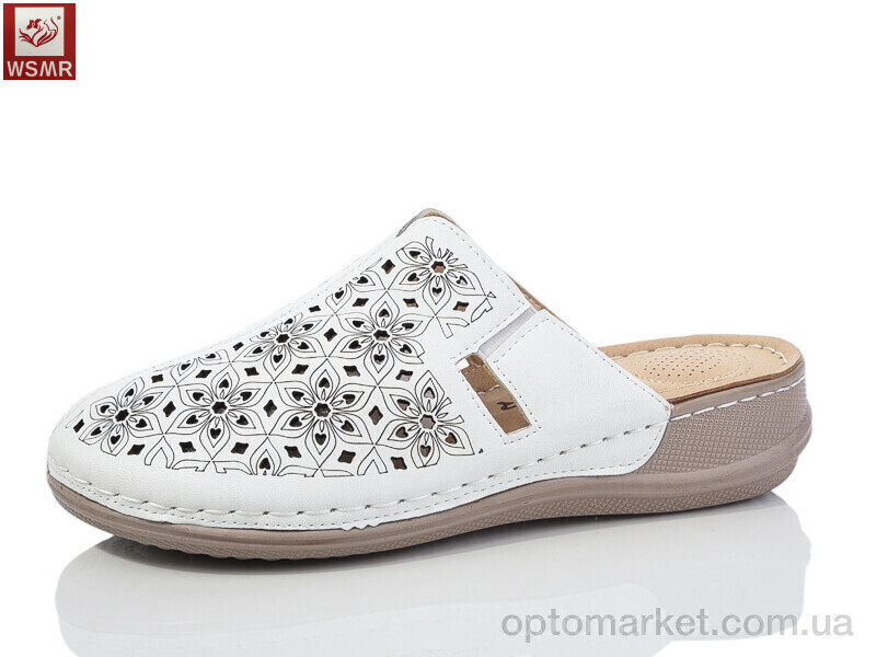 Купить Шльопанці жіночі 2507-2 WSMR білий, фото 1