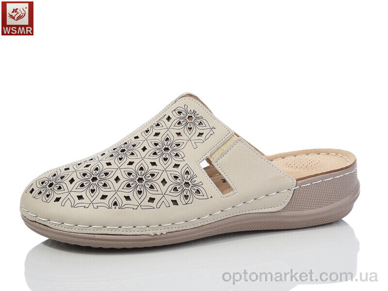 Купить Шльопанці жіночі 2507-3 WSMR бежевий, фото 1