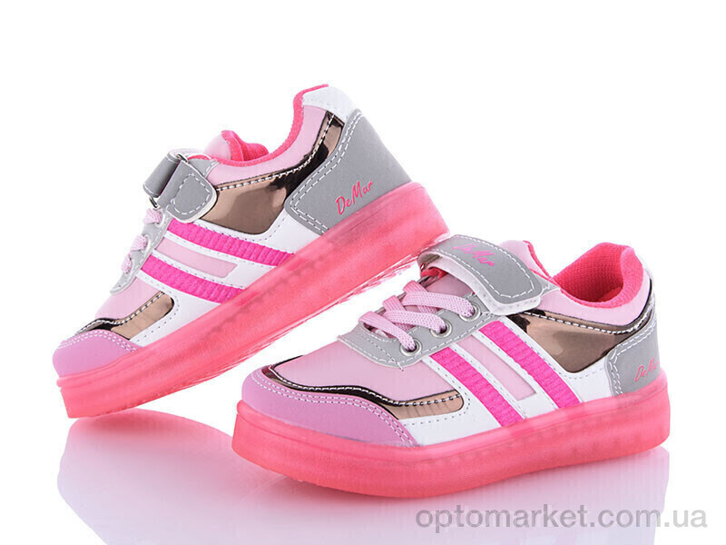 Купить Кросівки дитячі 2508-008 не світяться Demur рожевий, фото 1