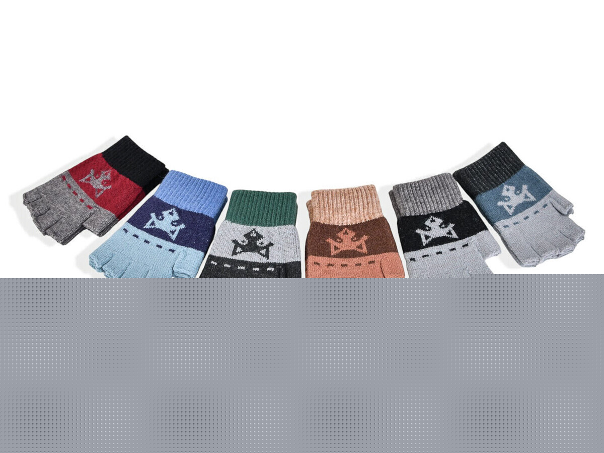 Купить Рукавички дитячі 2508M (15,5см) хутро mix Rubi мікс, фото 1