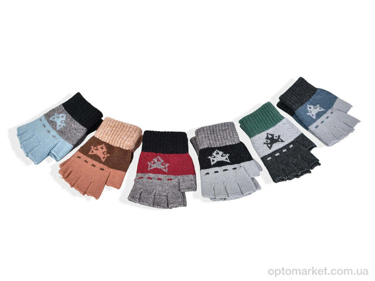 Купить Рукавички дитячі 2508S (13,5см) хутро mix Rubi мікс, фото 1