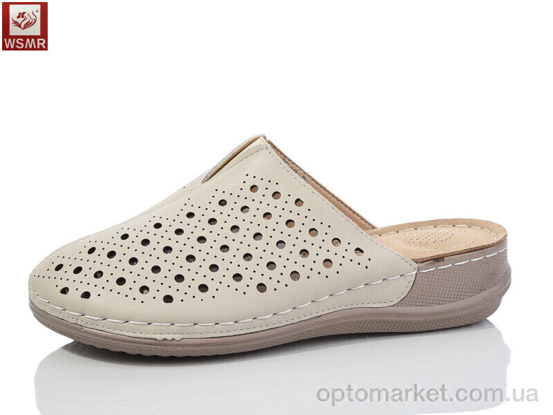 Купить Шльопанці жіночі 2510-3 WSMR бежевий, фото 1