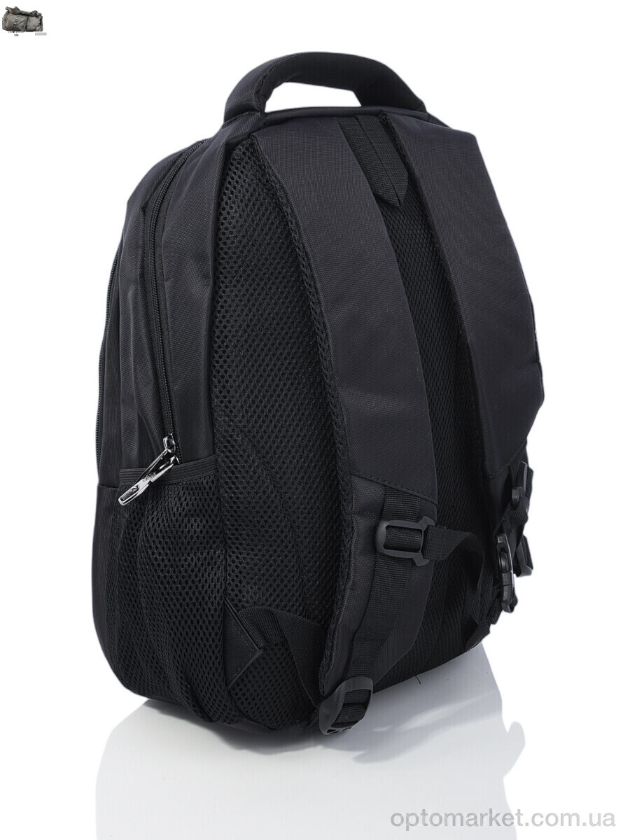 Купить Рюкзак унісекс 25112 black Jomolanma чорний, фото 2