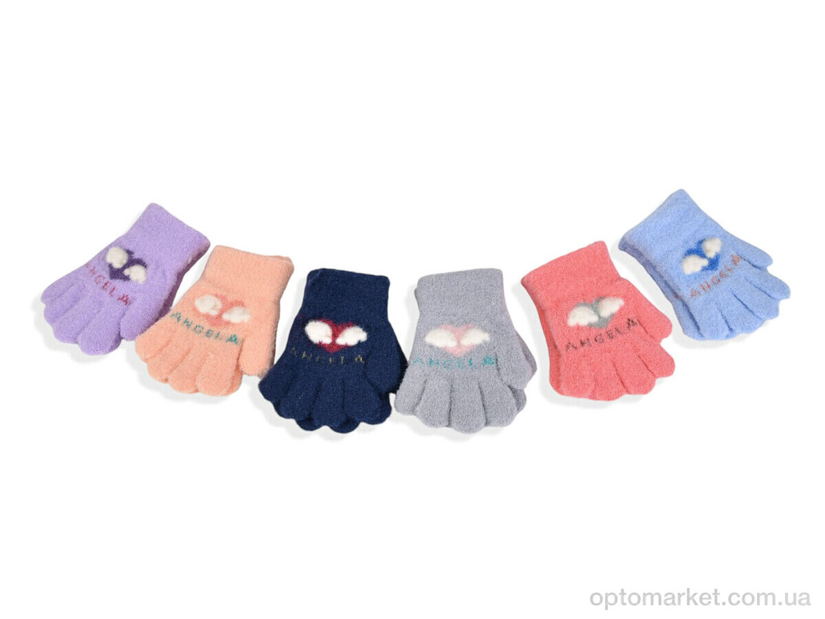 Купить Рукавички дитячі 2512 (11см) хутро mix Rubi мікс, фото 1