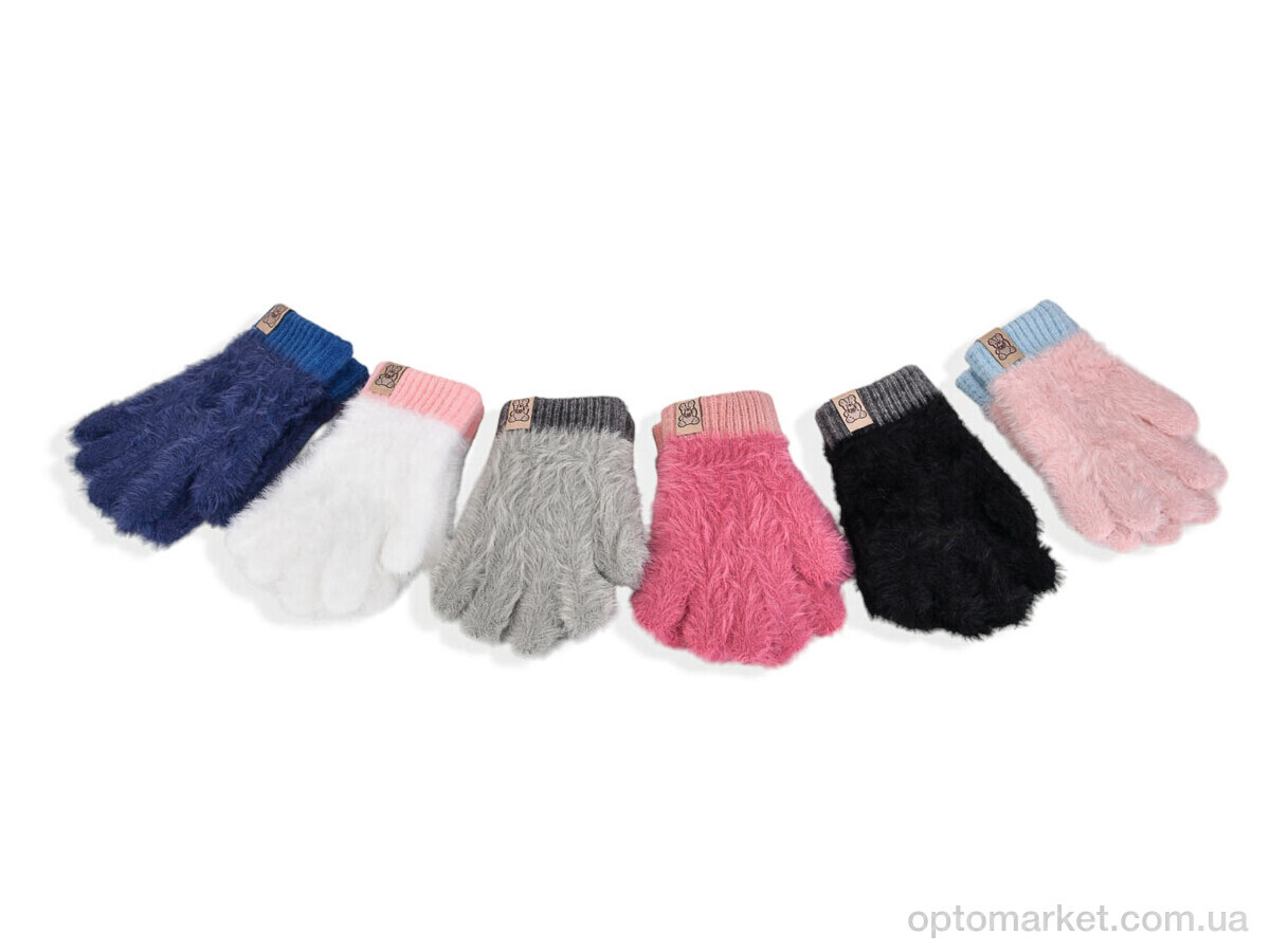 Купить Рукавички дитячі 2517 (15см) хутро mix Rubi мікс, фото 1