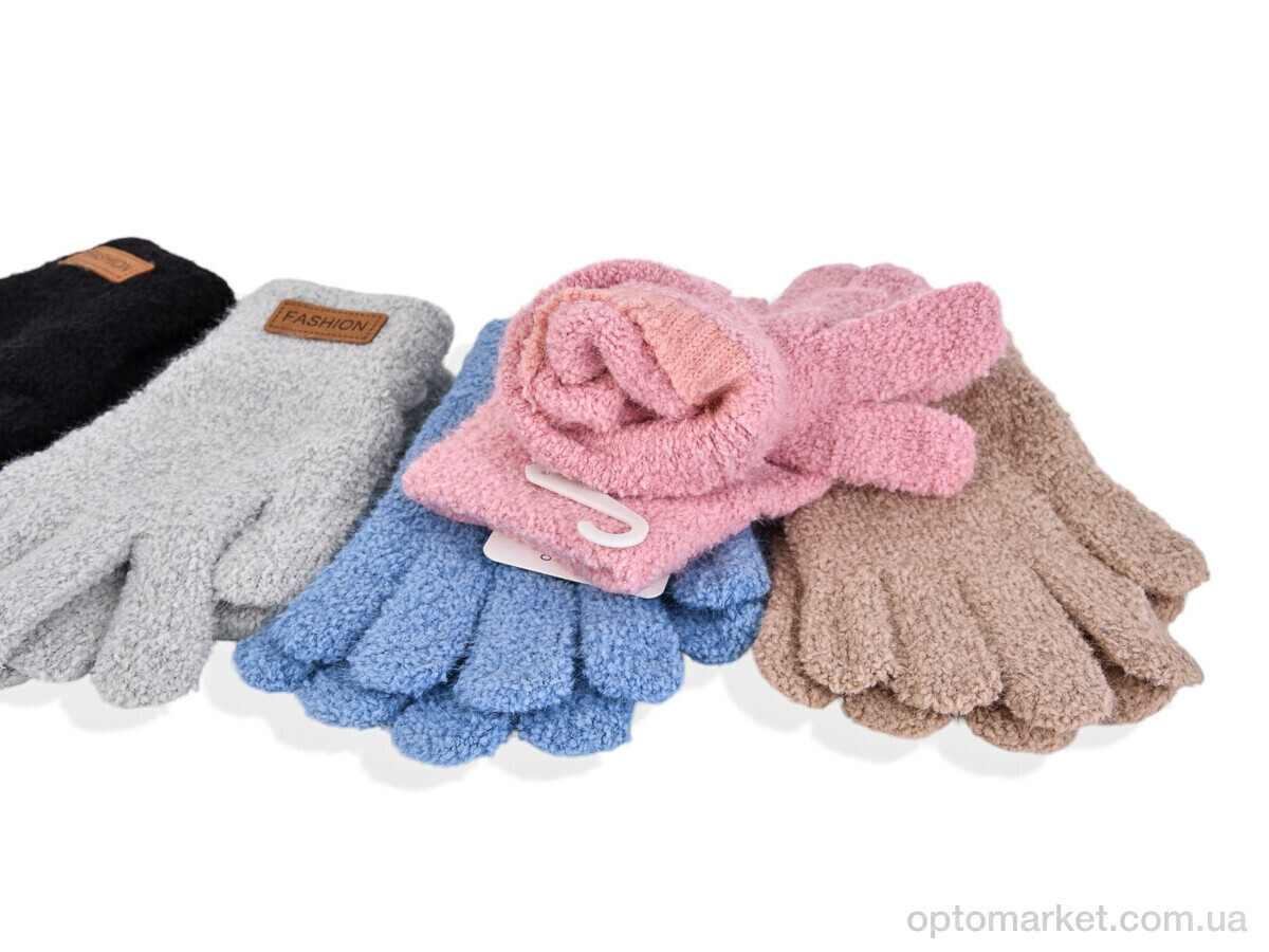 Купить Рукавички дитячі 2520 (18см) хутро mix Rubi мікс, фото 2