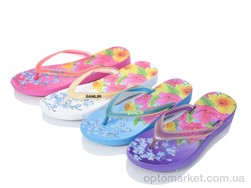 Купить Шльопанці жіночі 2525 mix Sanlin мікс, фото 1