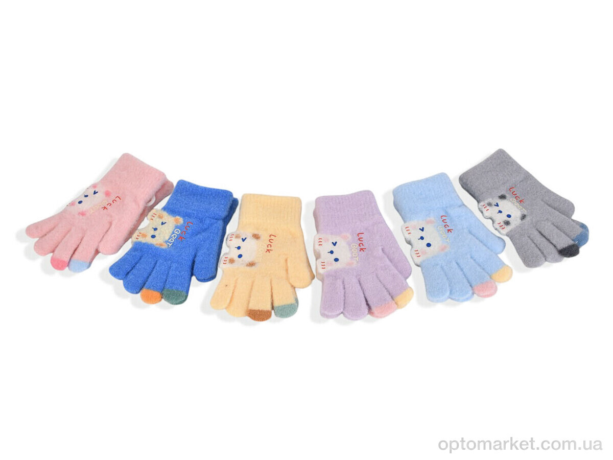 Купить Рукавички дитячі 2527 (13см) хутро mix Rubi мікс, фото 1