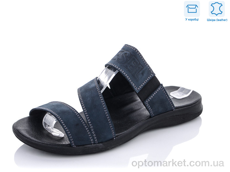 Купить Шльопанці чоловічі 252 D.esel синій, фото 2