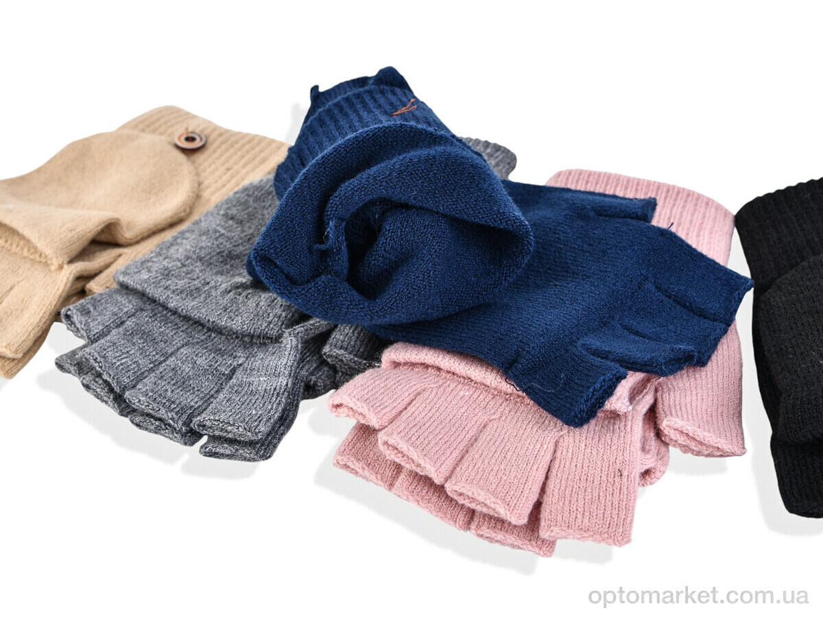 Купить Рукавиці жіночі 2531 (16см) хутро mix Rubi мікс, фото 2