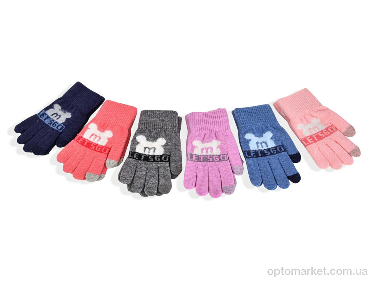 Купить Рукавички дитячі 2534 (16см) хутро mix Rubi мікс, фото 1