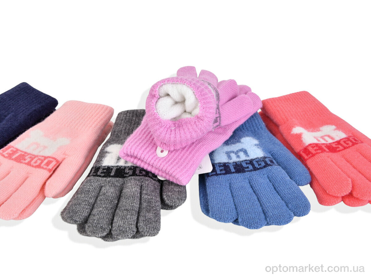 Купить Рукавички дитячі 2536 (16см) хутро mix Rubi мікс, фото 2