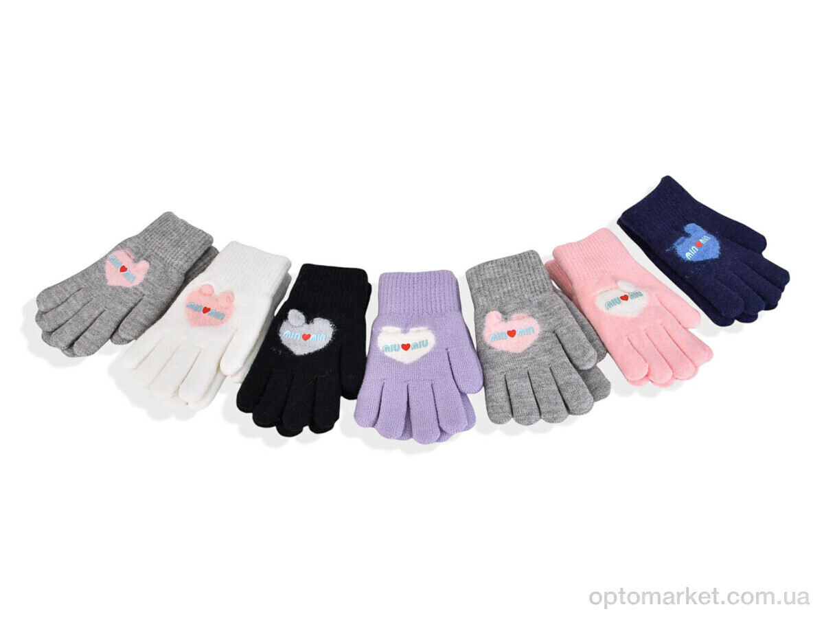 Купить Рукавички дитячі 2537 (16см) хутро mix Rubi мікс, фото 1