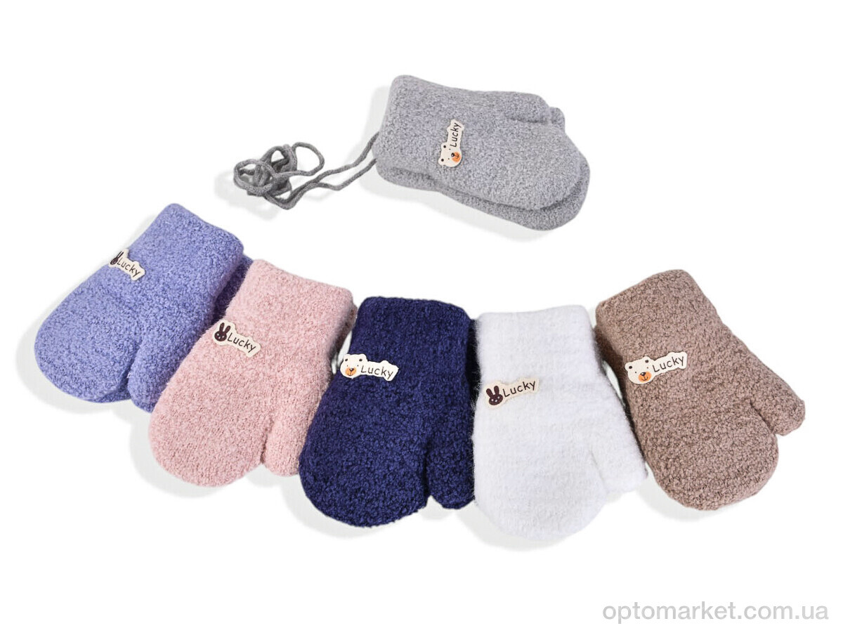 Купить Рукавиці дитячі 2538 (12см) хутро mix Rubi мікс, фото 1