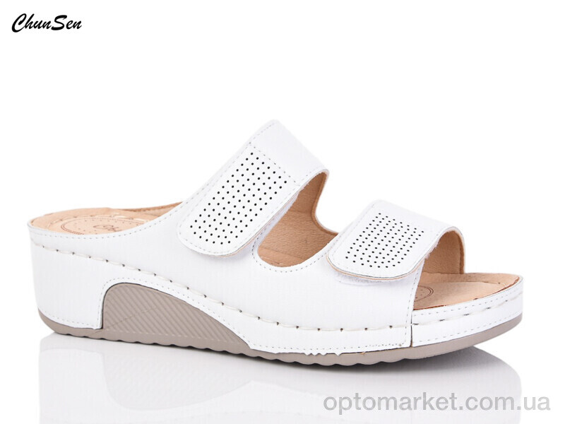 Купить Шльопанці жіночі 2558-3 Chunsen білий, фото 1