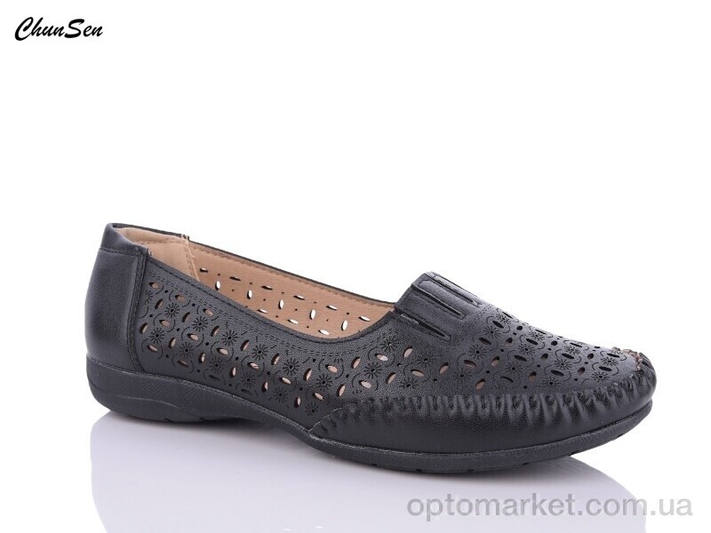 Купить Мокасини жіночі 2559-1 Chunsen чорний, фото 1