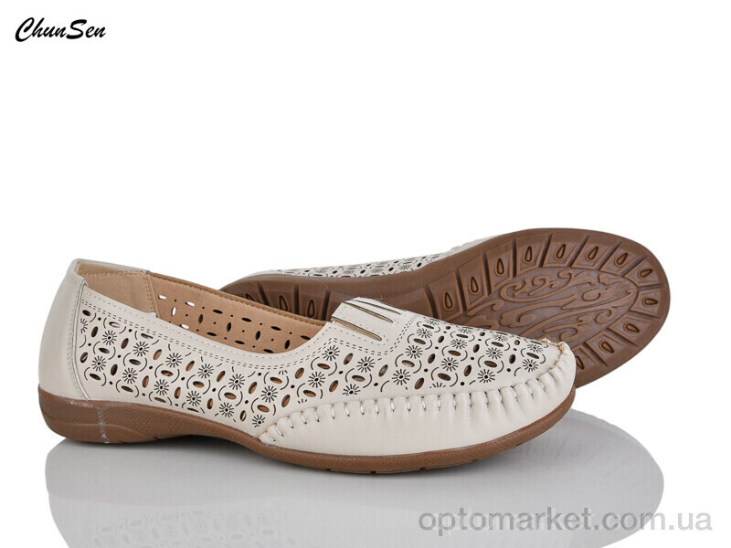 Купить Туфлі жіночі 2559-7 Shun Sen бежевий, фото 1