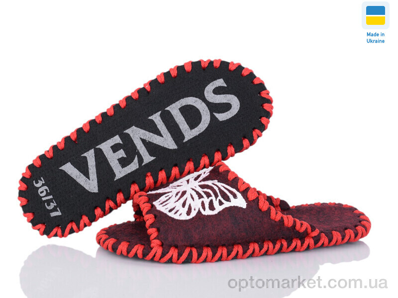 Купить Капці жіночі 259W бордо Vends бордовий, фото 3