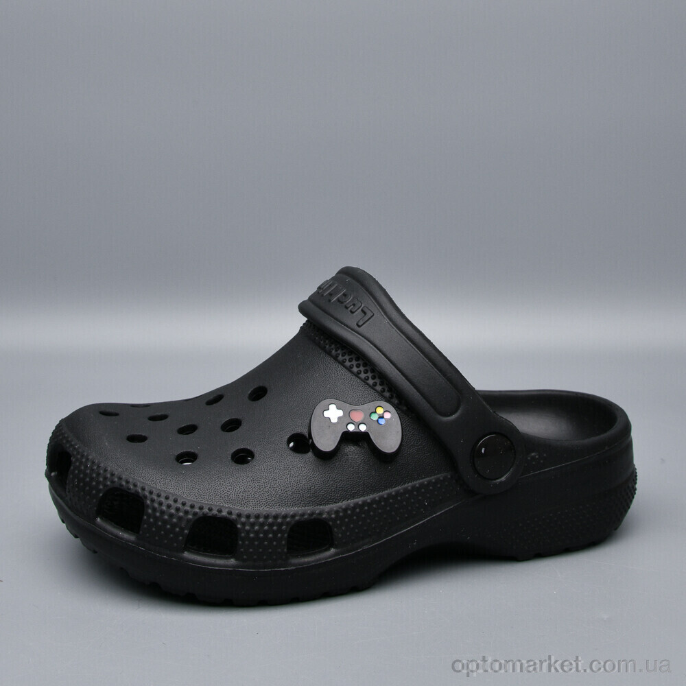 Купить Крокси дитячі 26-3101-2810 Luck Line чорний, фото 2