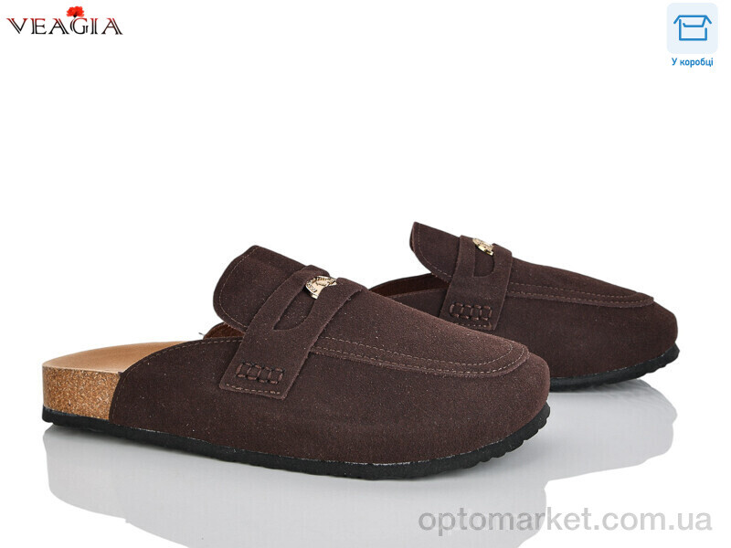 Купить Шльопанці жіночі 2602-1 Veagia коричневий, фото 1