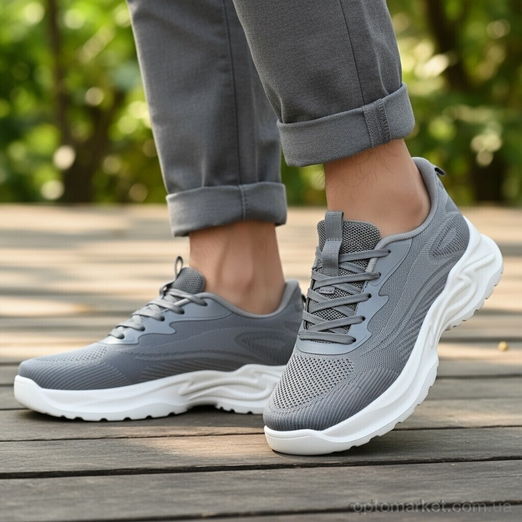 Купить Кросівки чоловічі 2602-2 Kulada-UCSS-MD сірий, фото 2