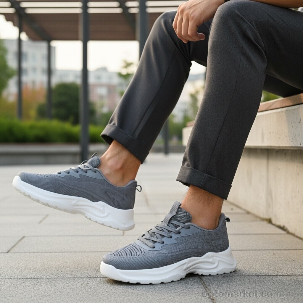 Купить Кросівки чоловічі 2602-2 Kulada-UCSS-MD сірий, фото 3